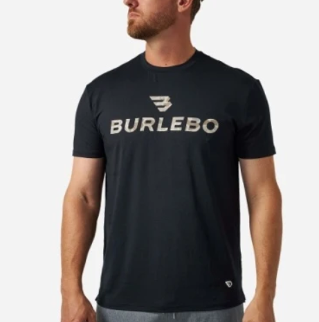 Burlebo - Go To Tee - Flying B Logo - Black & Classic Deer Camo