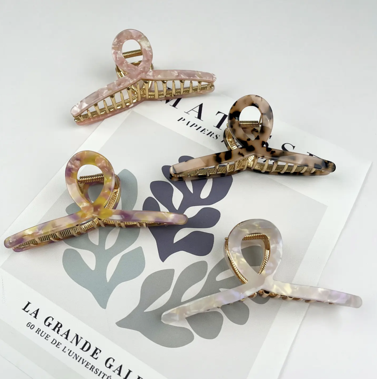 Metal Plate Irregular Hair Claw Clip