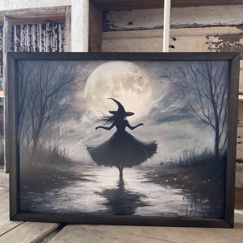 Dancing Moon Witch Box Frame 12x16
