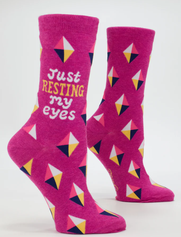 Resting My Eyes Women's Crew Socks
