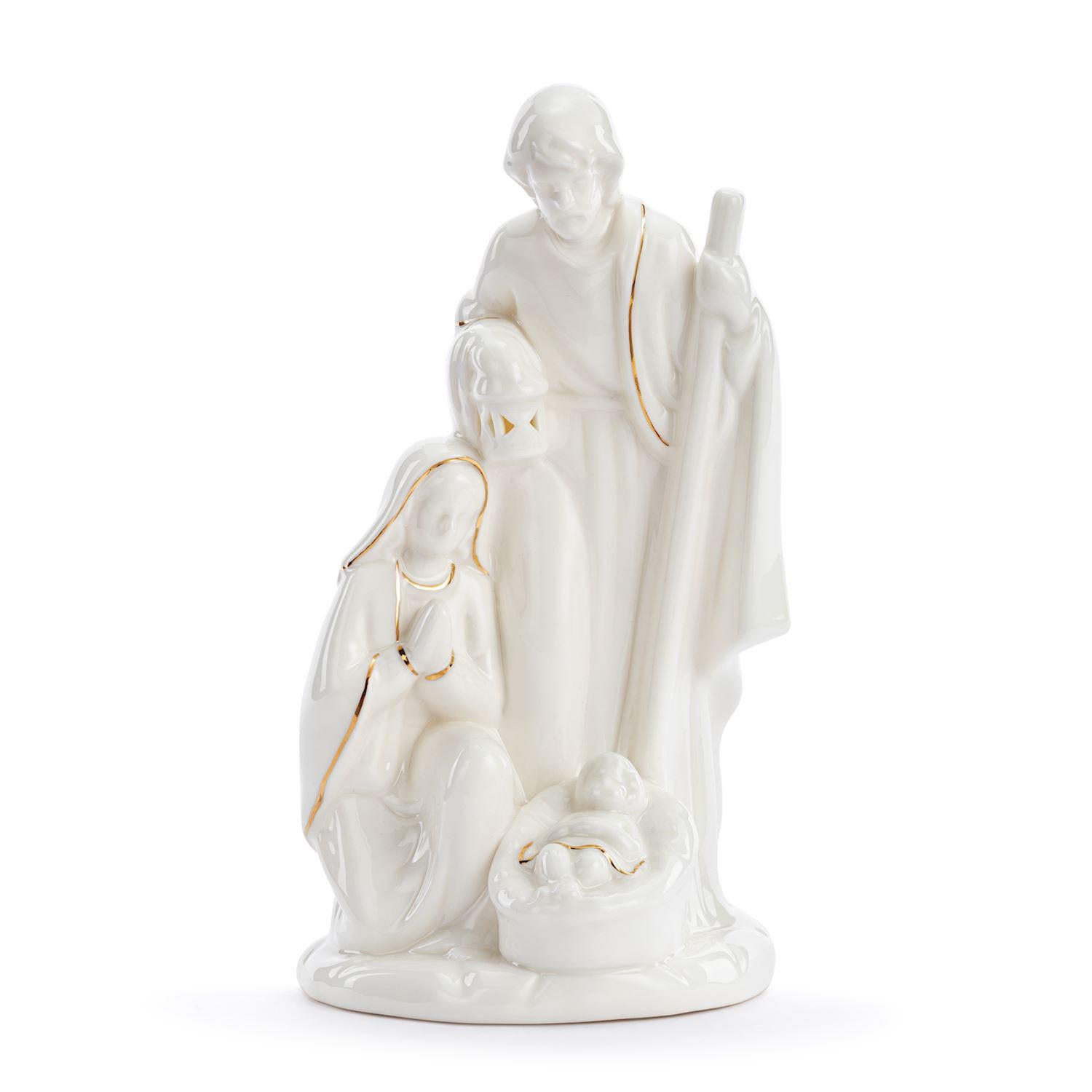Ceramic LED Holy Family Figure - 5x10in