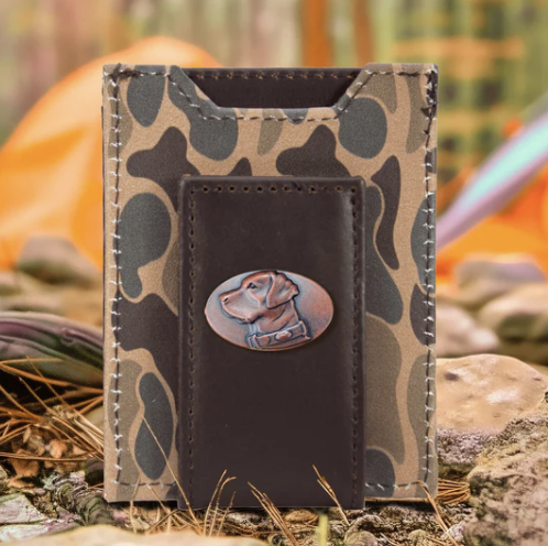 Old School Camo Front Pocket Wallet