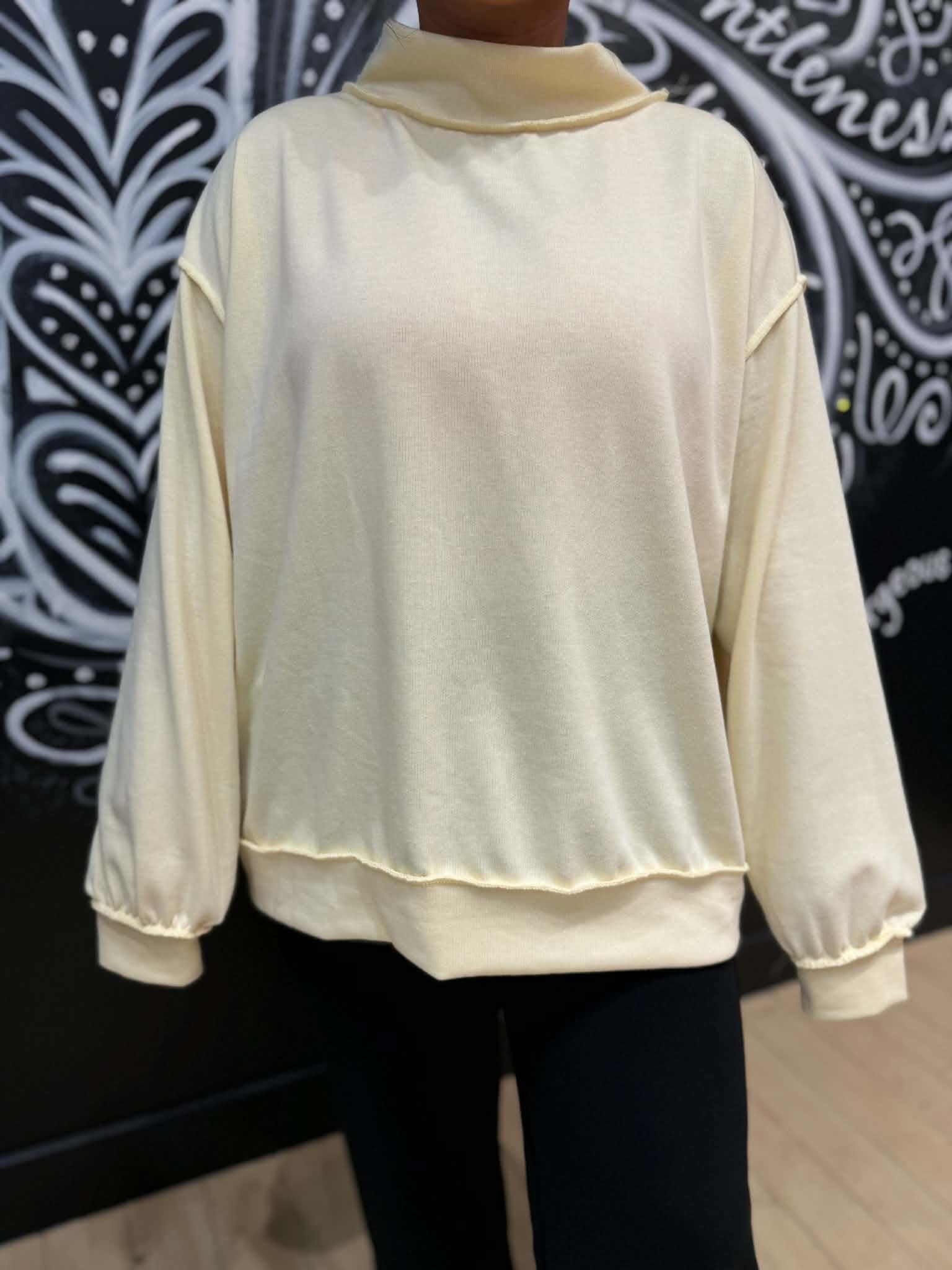 Stylive Mock-Neck Sweatshirt