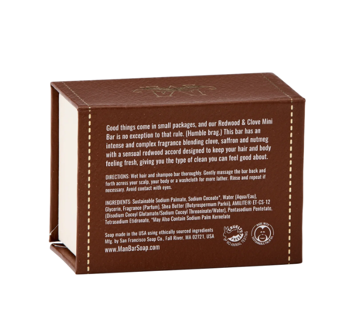 MAN BAR® MINI Hair & Body - Redwood & Clove