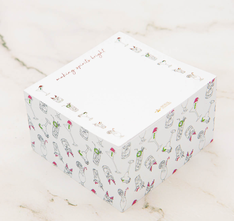 Making Spirits Bright Note Cube