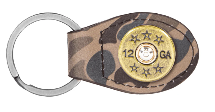 Old School Camo Oval Key Fob