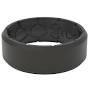 Edge Black Black Groove Life Silicone Ring