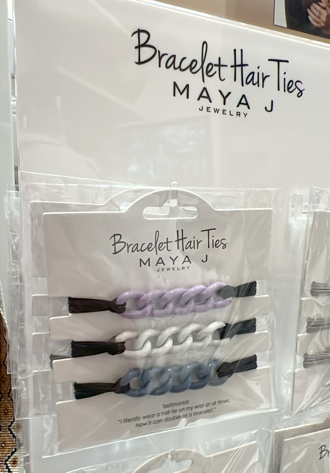 Bracelet Hair Tie Purple Mix