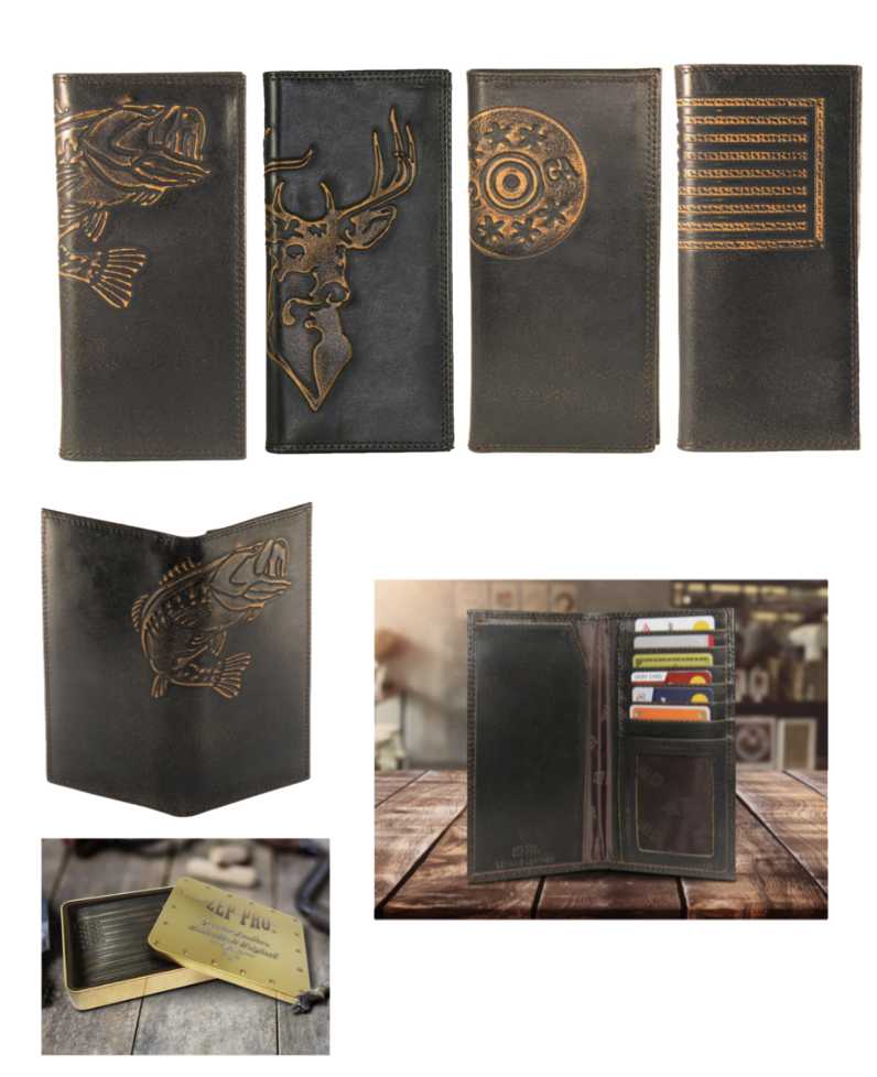 Burnished Antique Brown Roper Wallet