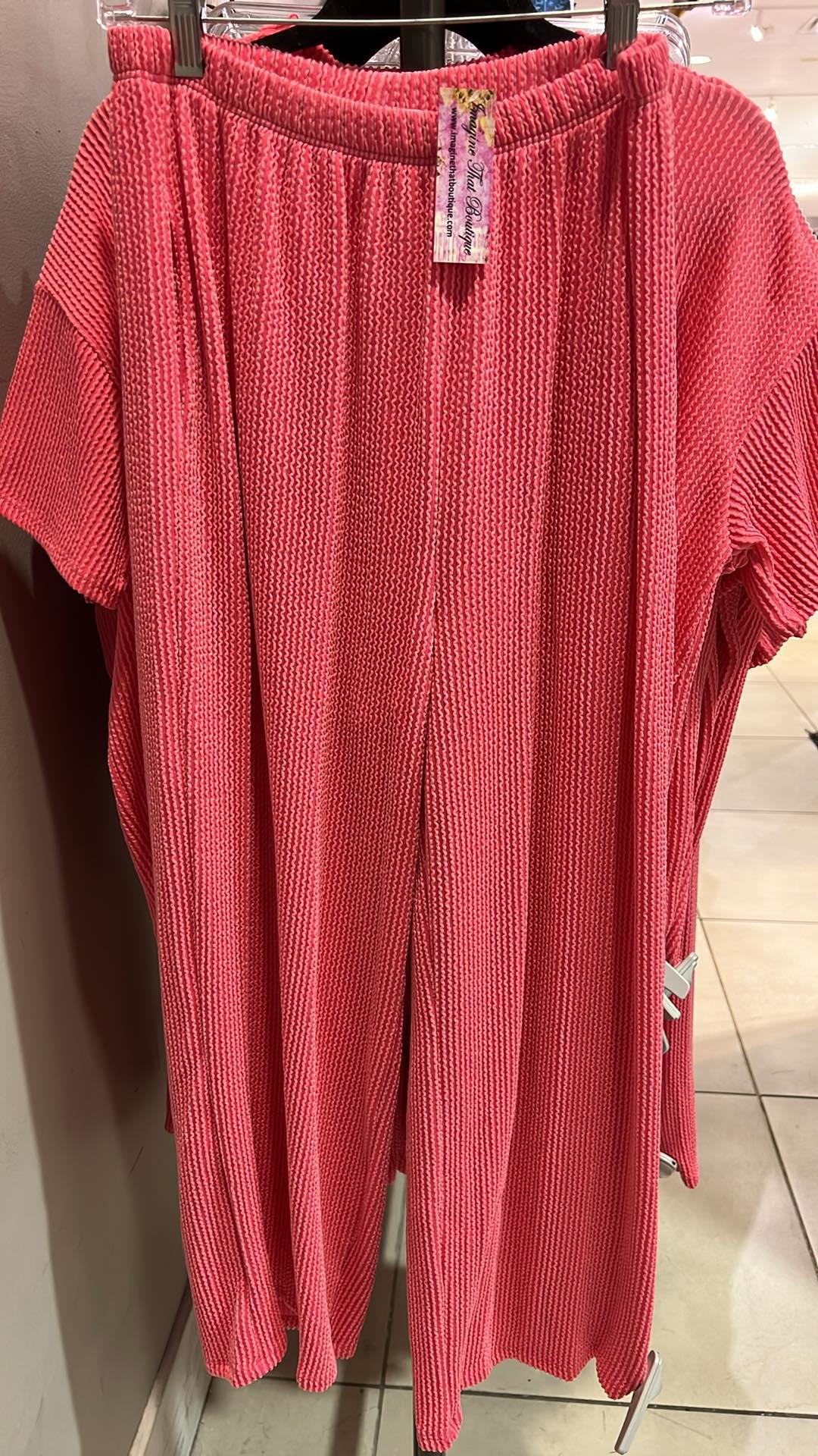 Take Me Back Coral Pants