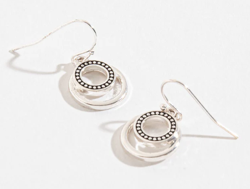 Open Designer Circle Earrings