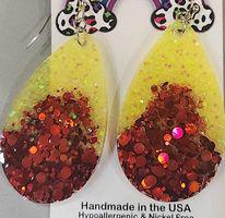 Glitter Teardrop Earrings
