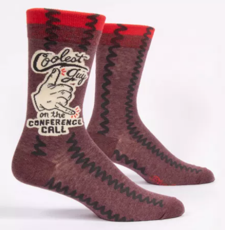 Coolest Guy On The Conference Call Men's Crew Socks