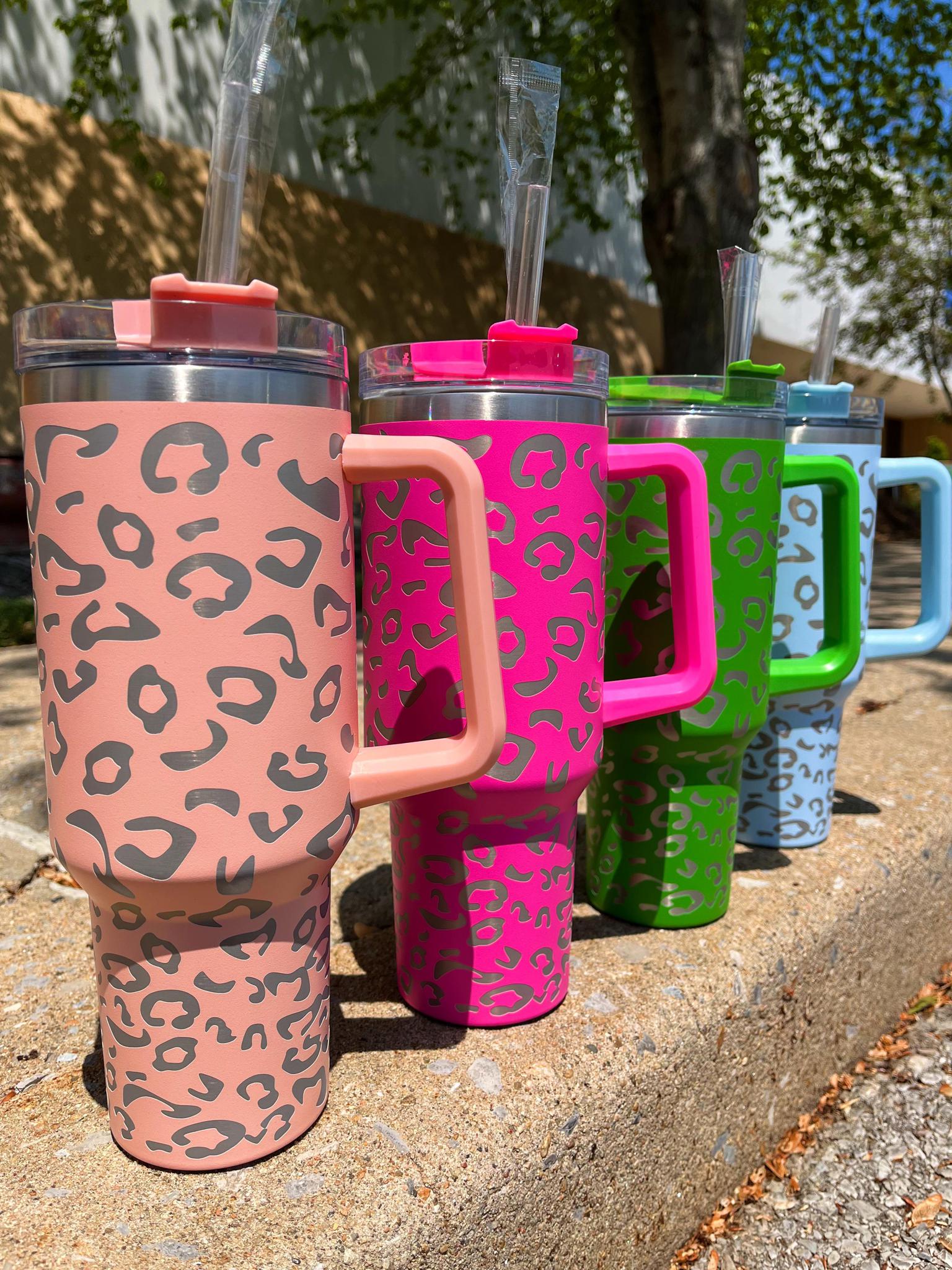 Simply Southern Leopard Tumbler