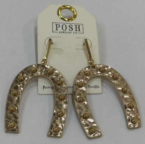 Horseshoe Bronze Earring