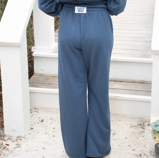 LULU MAC - Navy Terry Cloth Pants