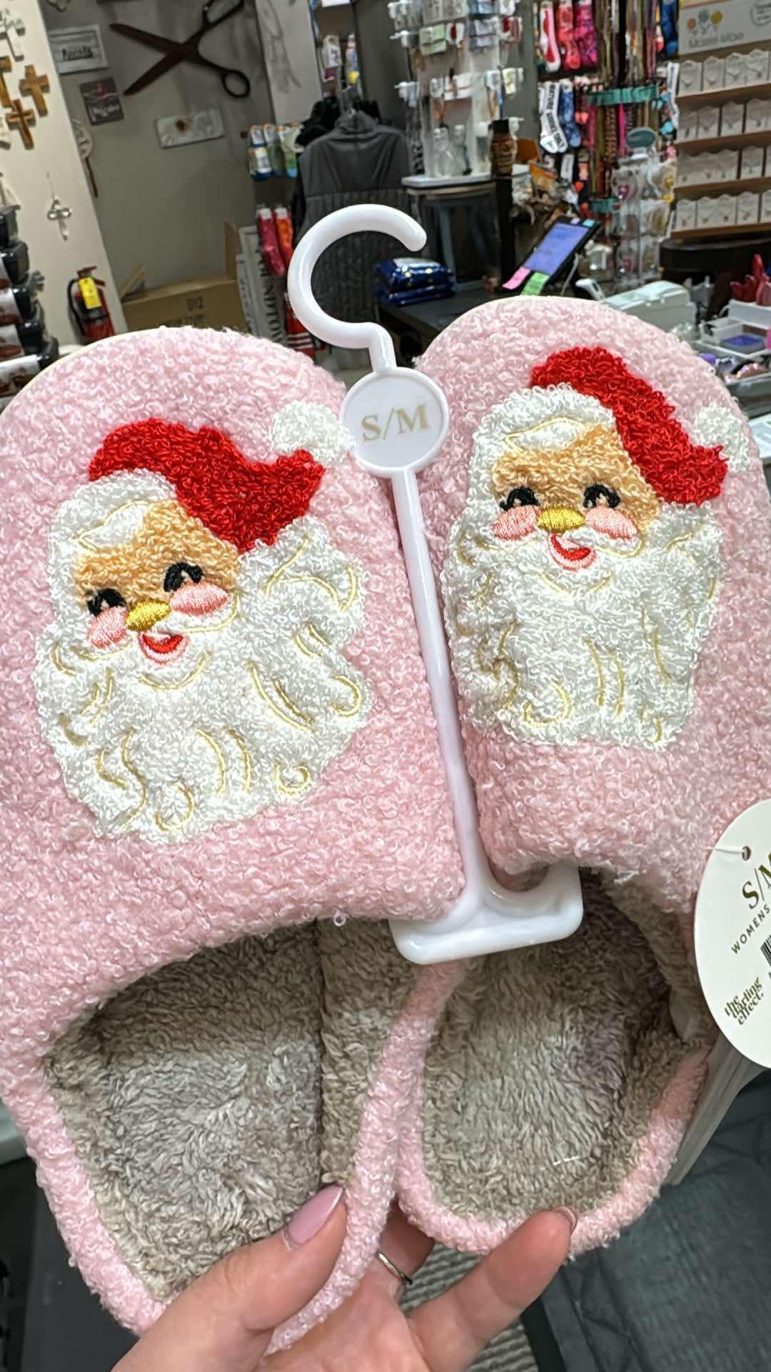 Santa Fuzzy Slippers