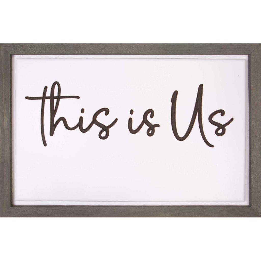 This Is Us Framed Sign