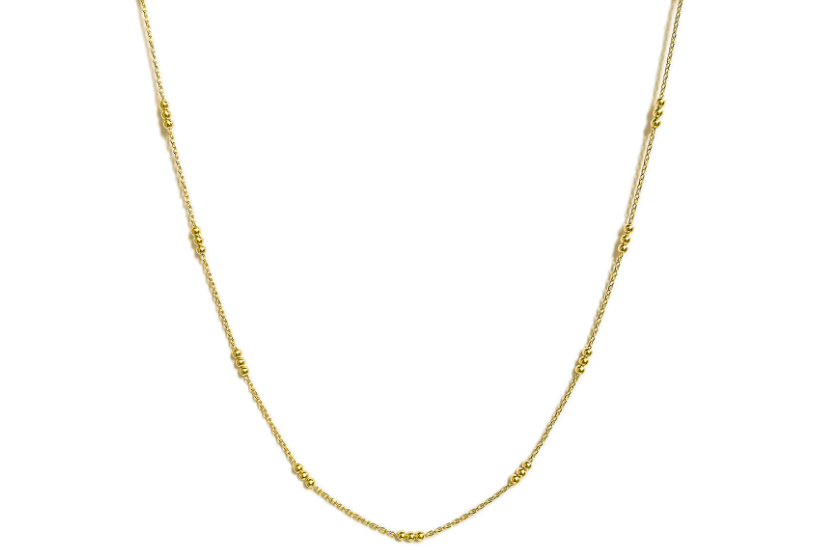 Triple Bead Thin Necklace