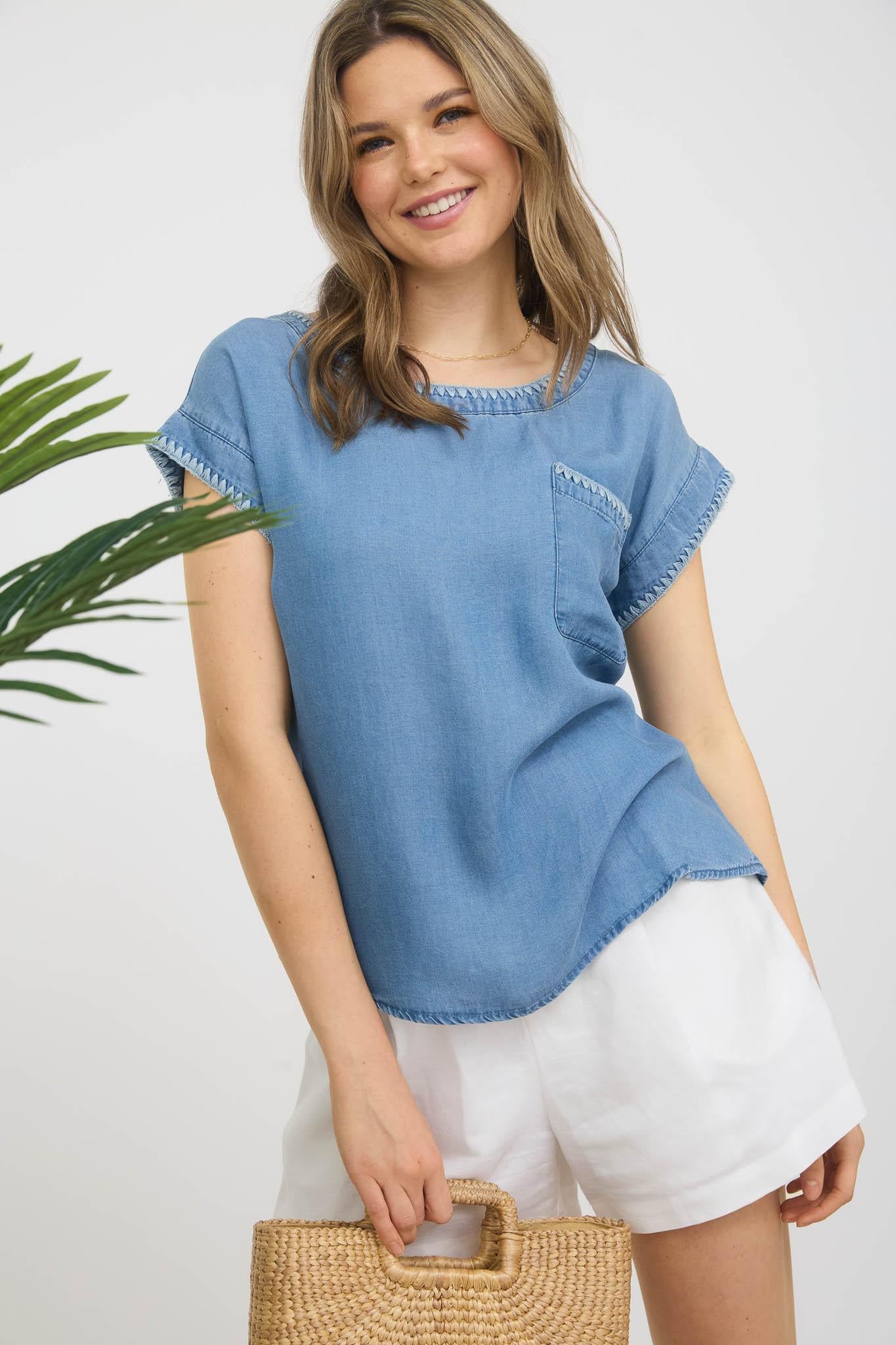 Chambray Blouse