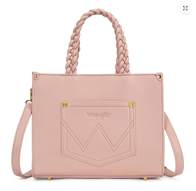 Wrangler Floral Print Braided Tote Bag