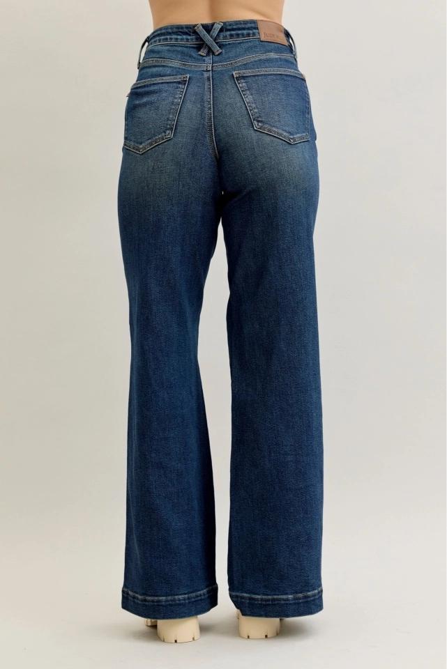 Judy Blue HW Retro Wide Tc Front Welt Pockets