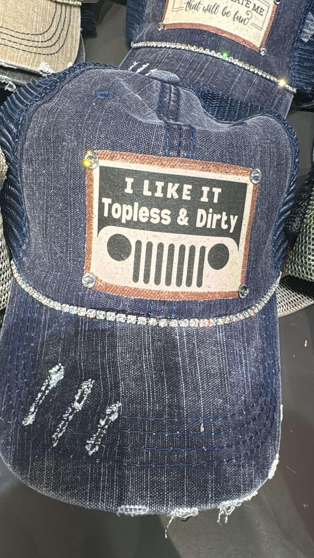 Topless & Dirty Bling Hat