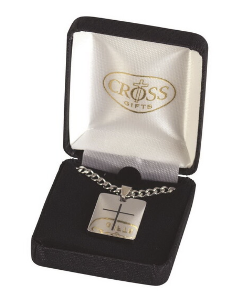 Necklace Dogtag Stainless Steel Jer. 17:7