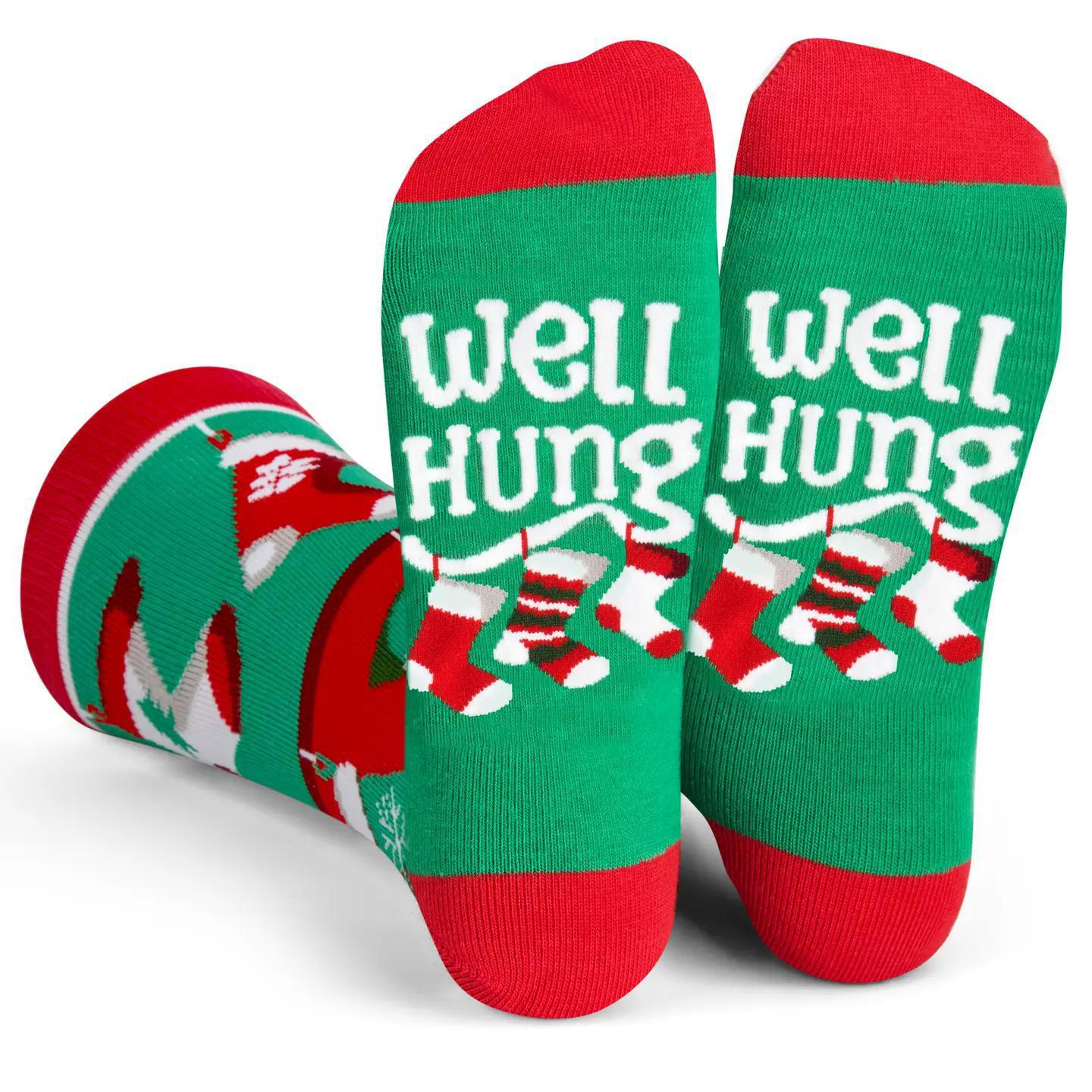 Well Hung Christmas Socks