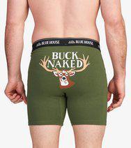 Little Blue House Buck Naked Men's Boxer Briefs