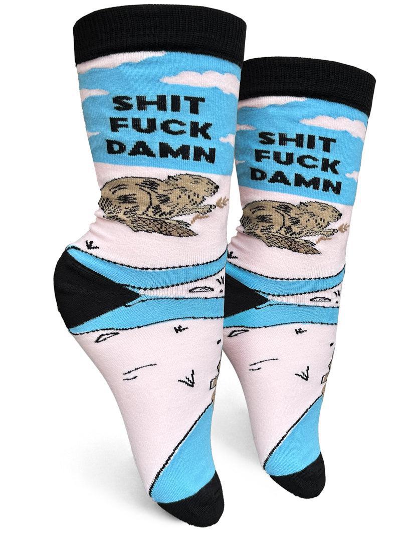 Shit Fuck Damn Women's Crew Socks