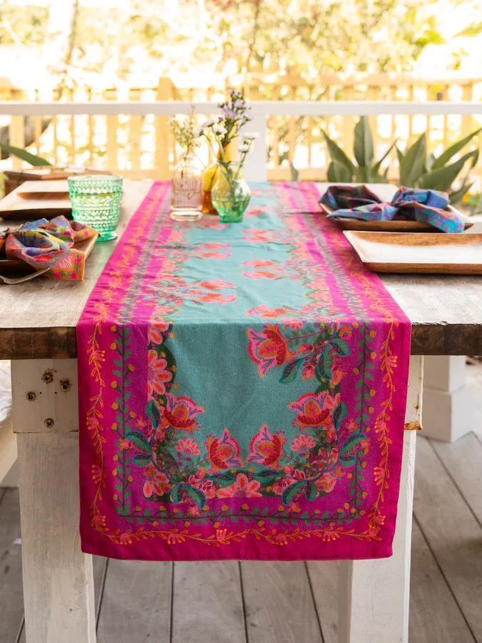 Double-Sided Bohemian Bungalow Table Runner