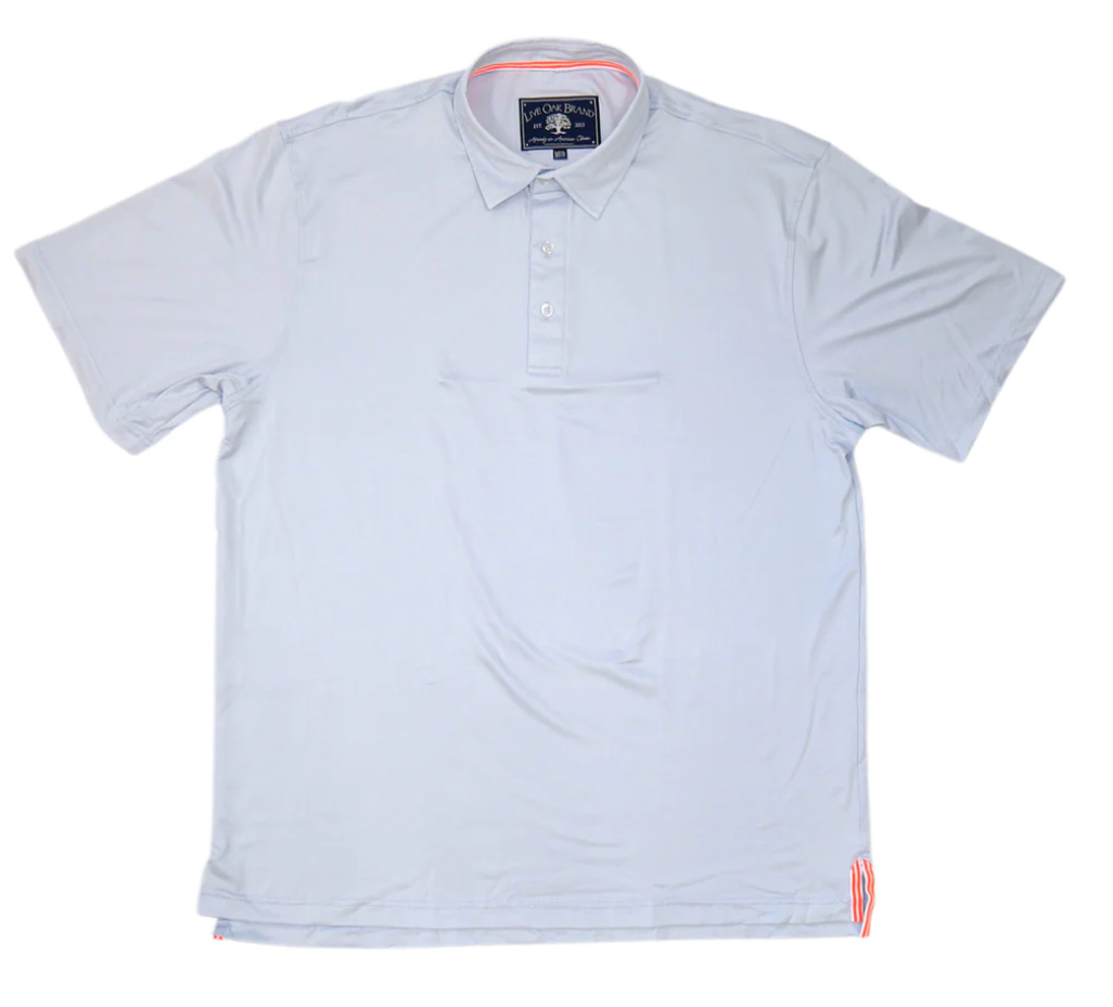 Pale Blue Performance Polo