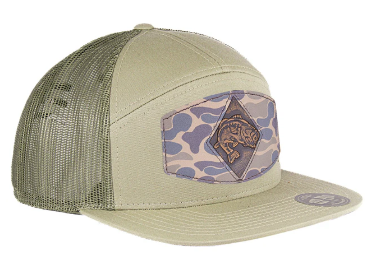 7 Panel Loden/Khaki Bass Hat