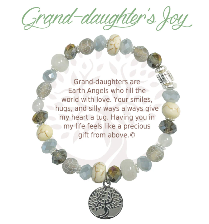 Earth Angel Natural Stone Bracelet - Grand-daughter's Joy
