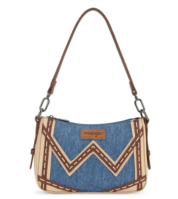 Wrangler Western Chevron Contrast Stitch Satchel Bag