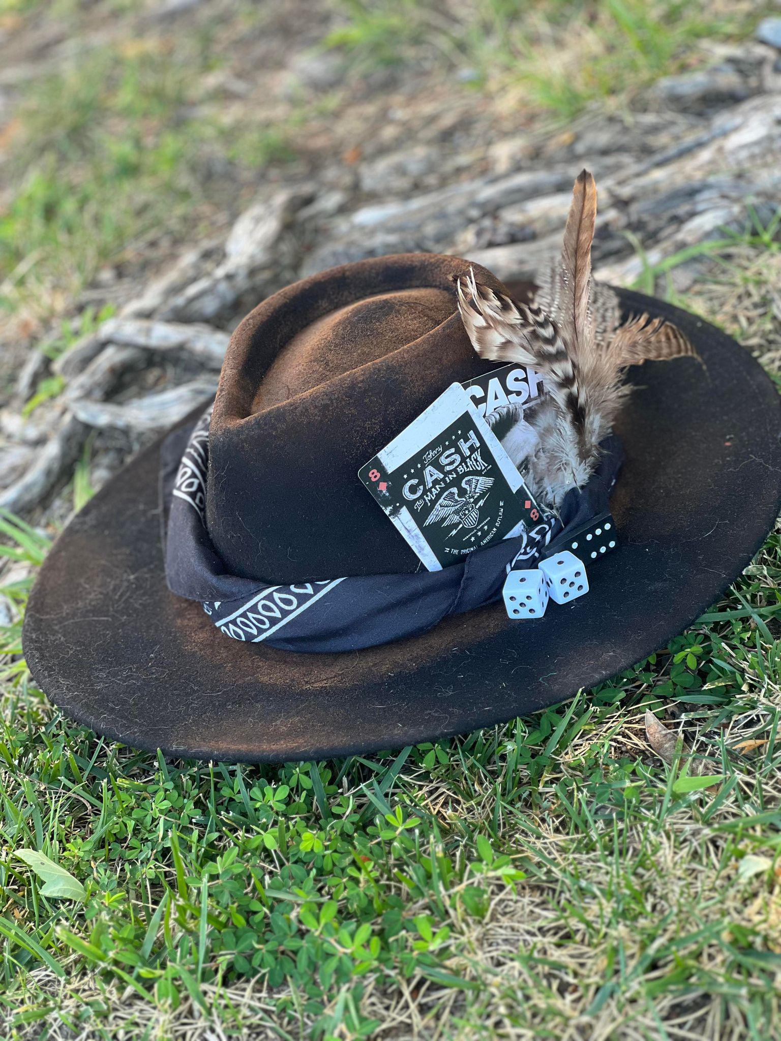 Man In Black Feather Hat
