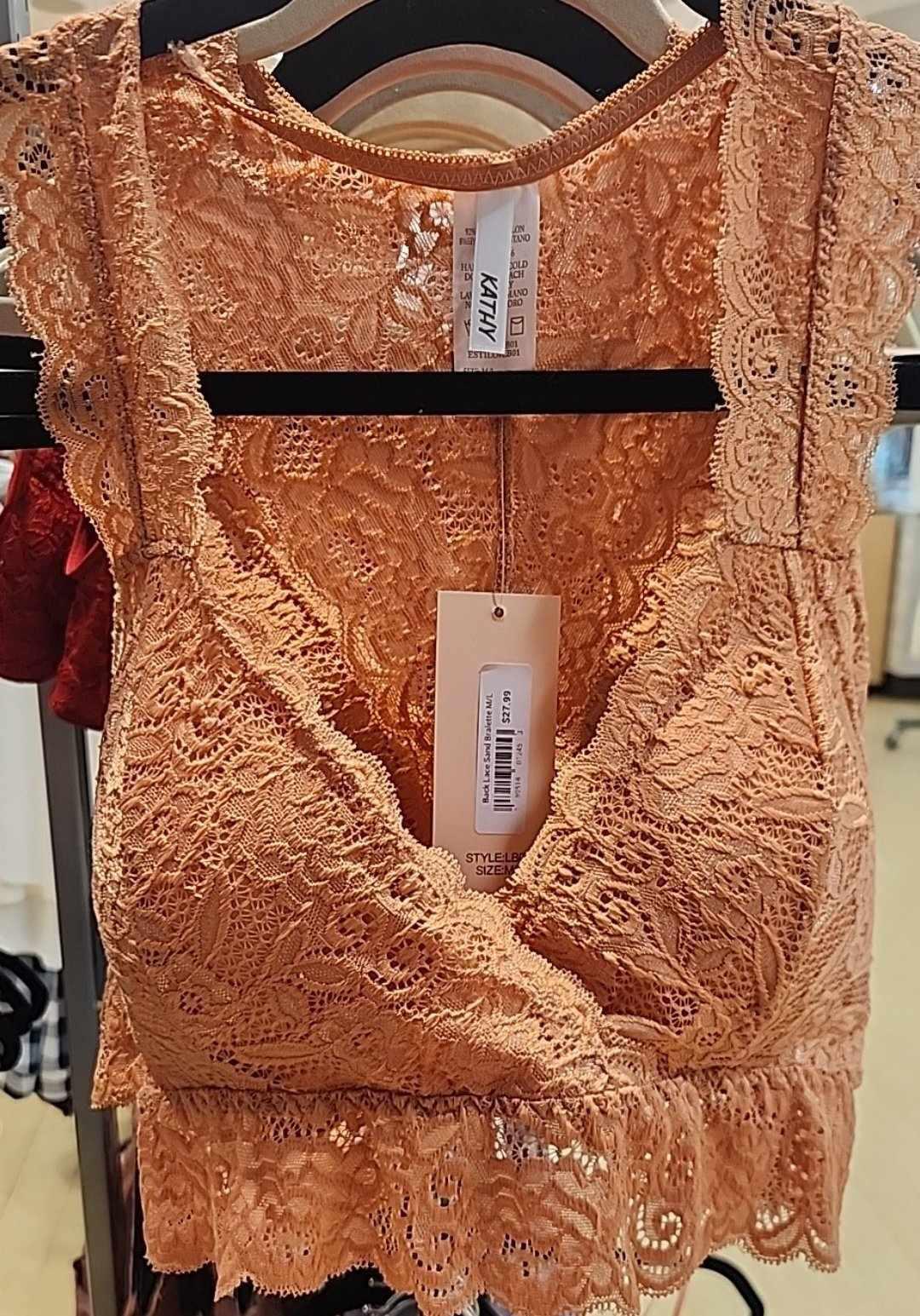 Back Lace Sand Bralette