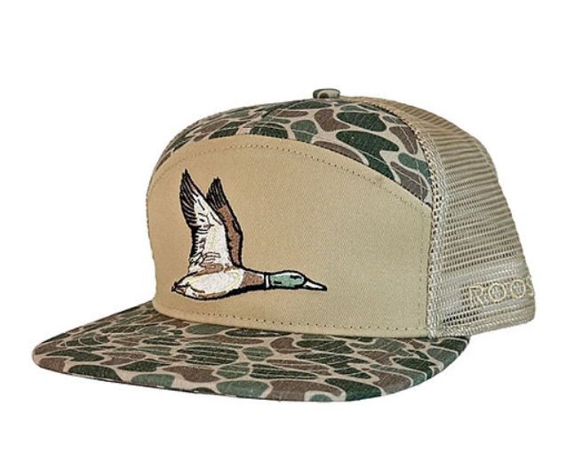 Roost 7 Panel Camo Full Color Duck Hat