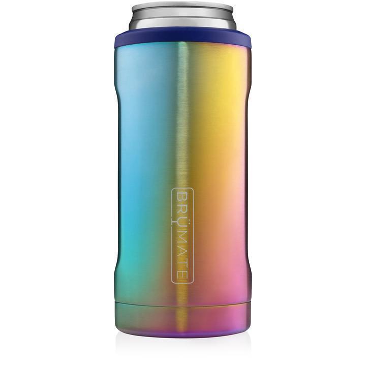 Hopsulator Slim Can Cooler Rainbow Titanium