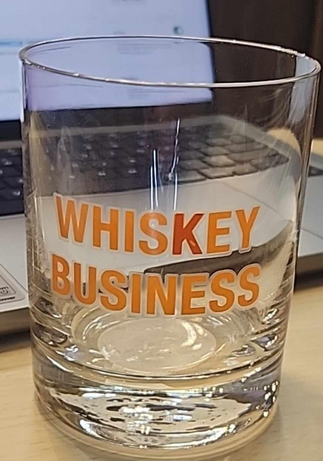Whiskey Business Glass