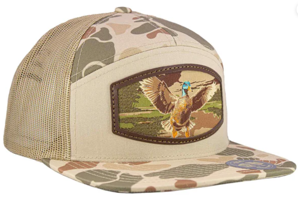 Mallard Woven Patch Old School Camo Hat