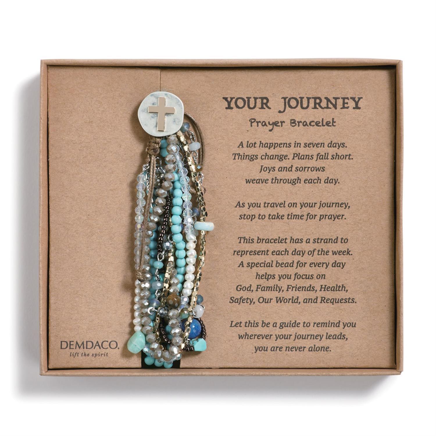 Beaded Prayer/heart Bracelet - 7in
