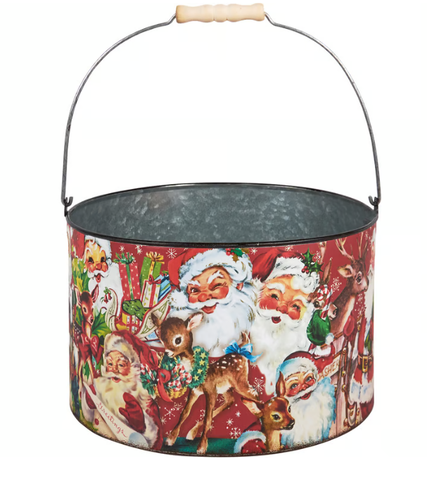 Retro Santa Bucket Set