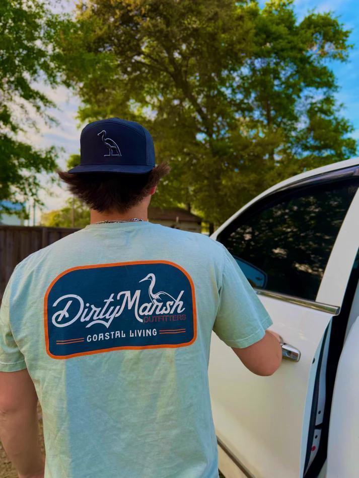 Shoreline Badge Tee | Ice Blue