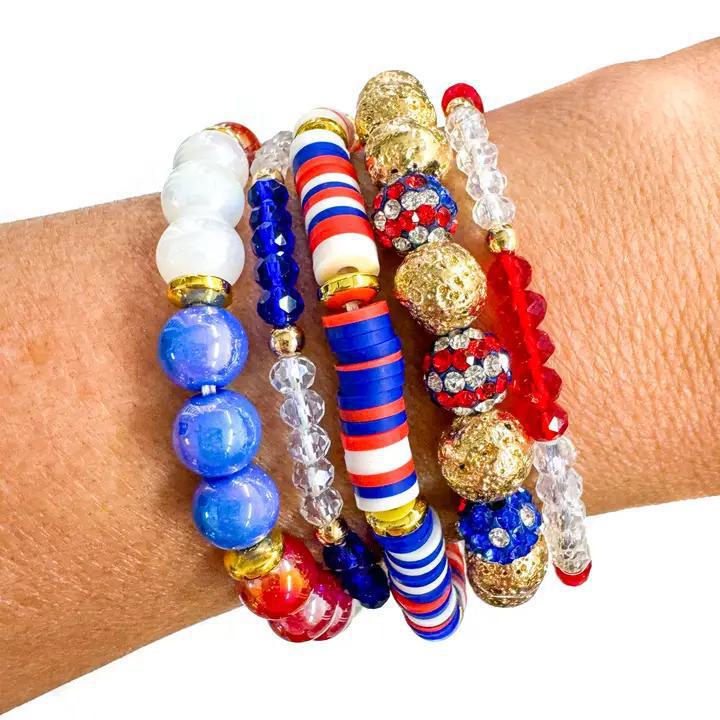 Savvy Bling USA Bracelet Set