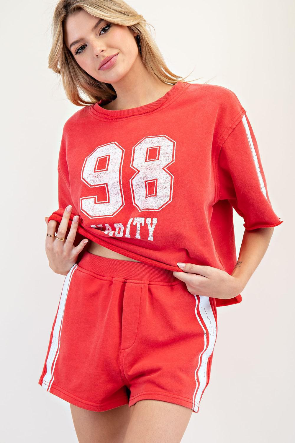 Mineral Washed 98 Varsity Top