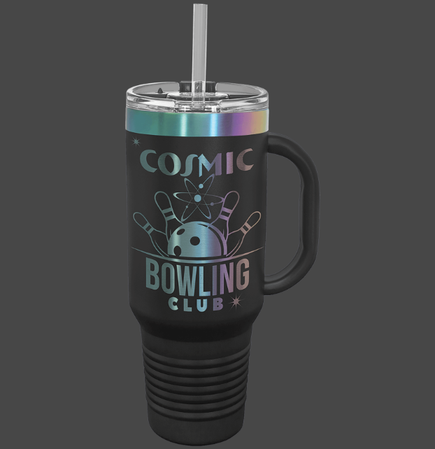 Polar Camel Black/Prism ION-Plated Travel Mug