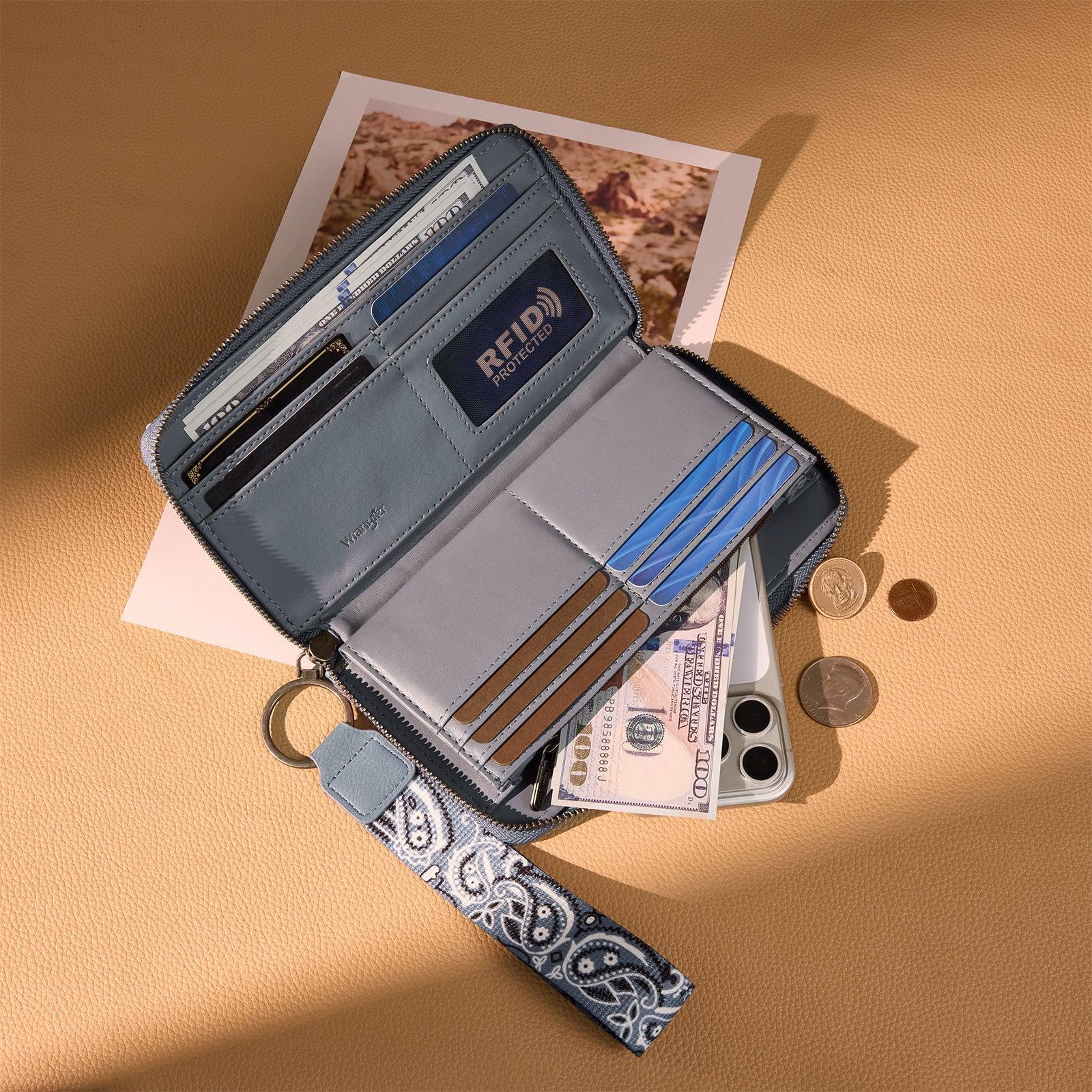 Wrangler Bandana Paisley Print Wallet