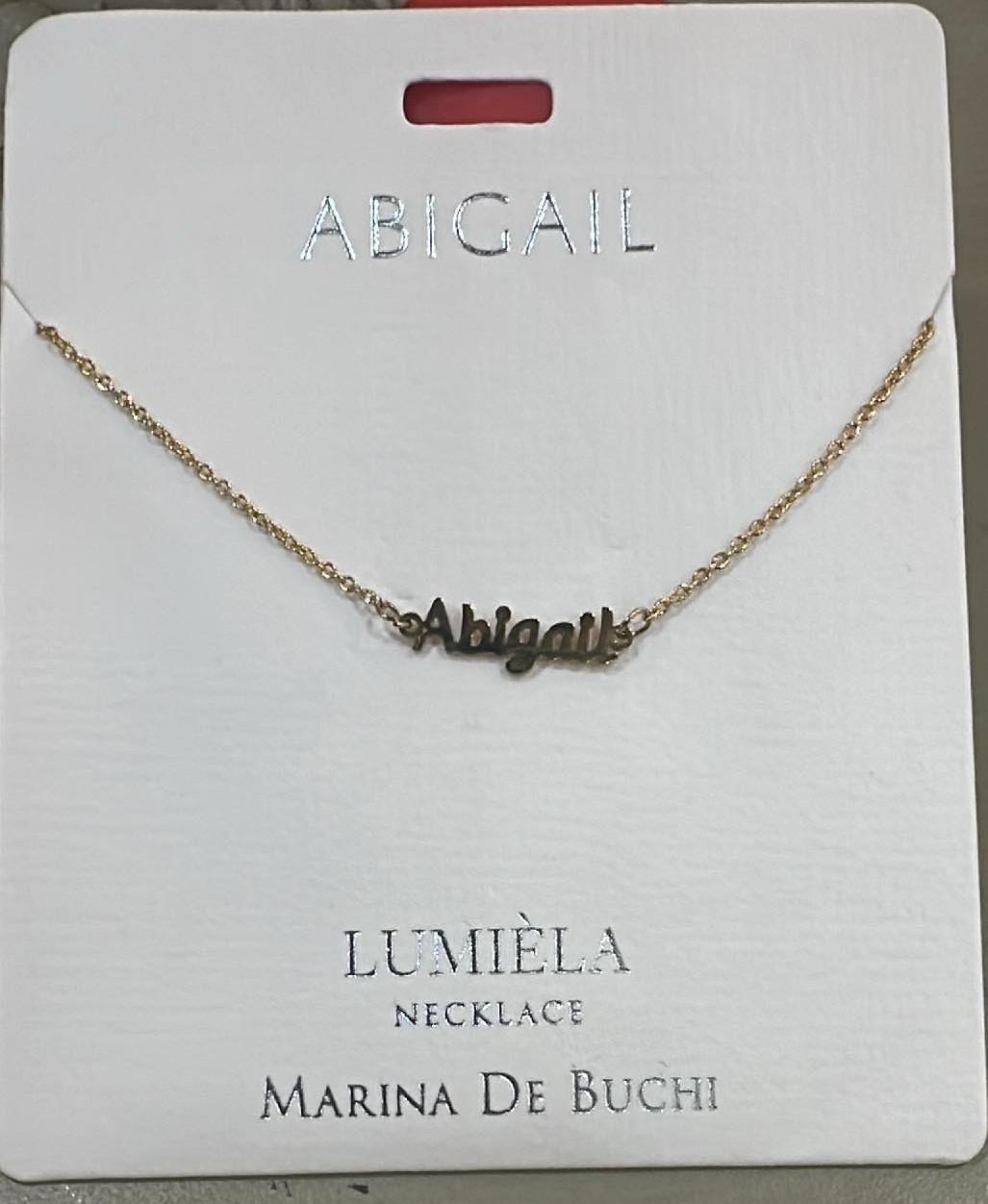 Lumiela Abigail Name Necklace